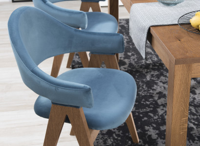 Esszimmer Set 6x Stuh Luxus Design Polster Massiv Holz Stühle Sitz Büro